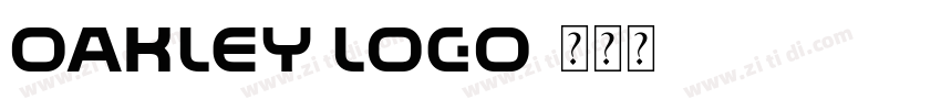 Oakley logo字体转换
